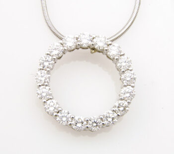 eternity pendant with diamonds