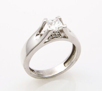 engagement ring with diamonds