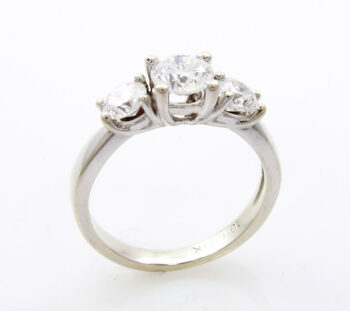 wedding ring with diamonds laser engraved past, present and future