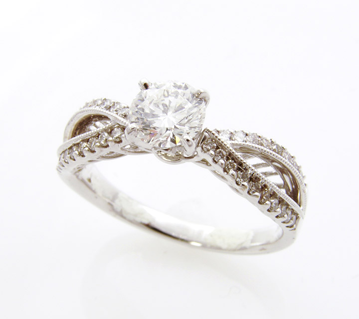 white gold engagement ring